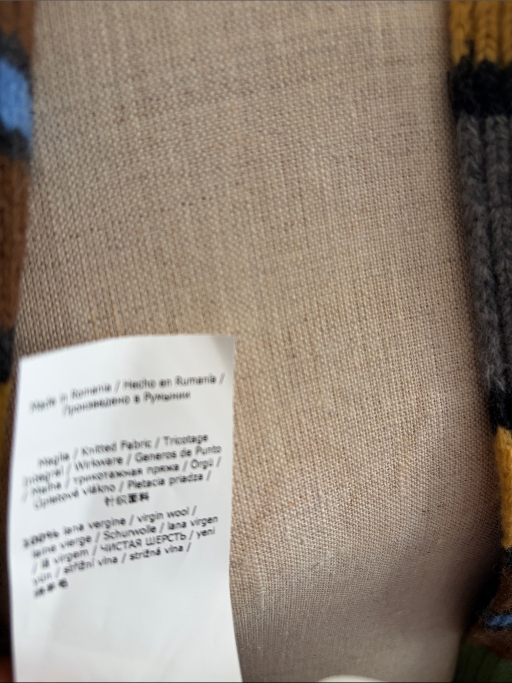 Max Mara Colorblock Striped Knit Scarf - Picture 5 of 6